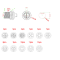 IP68 Waterproof Cable 2Pin 4Wire Splitter Connector for LED Module